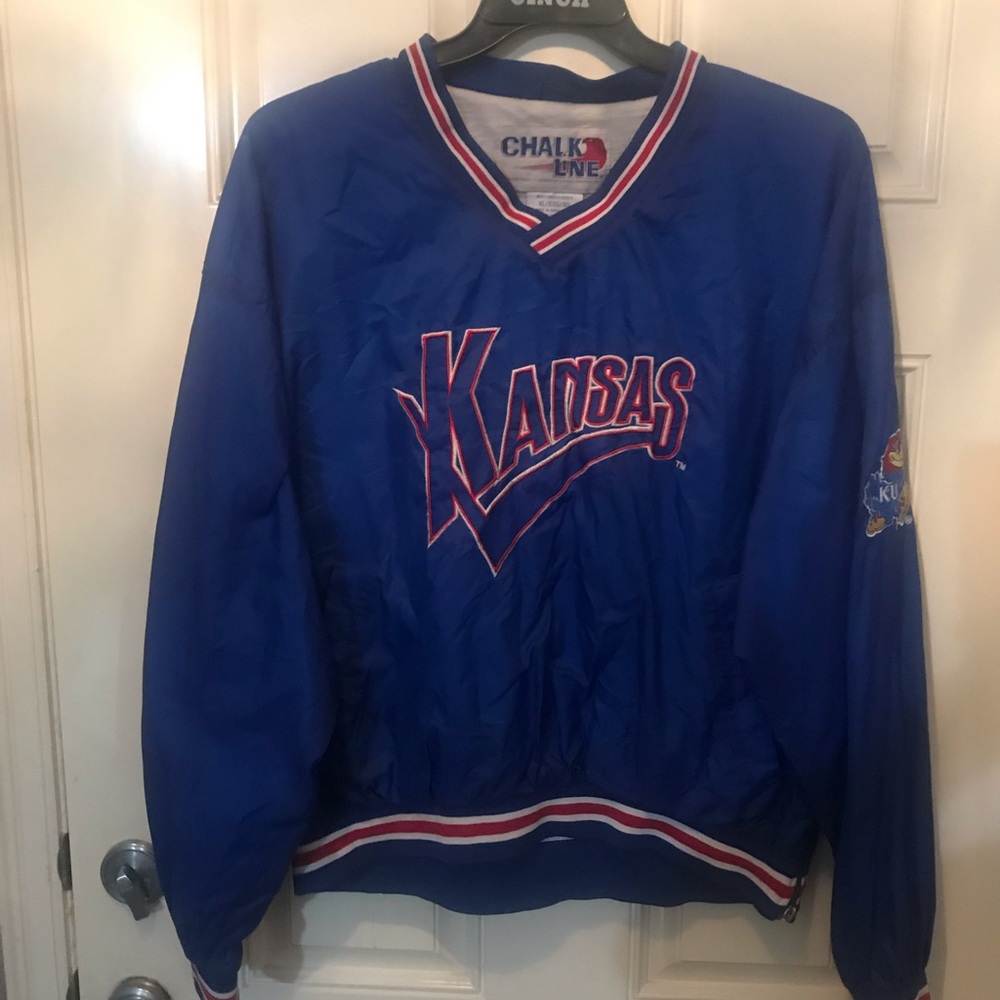 Kansas Jayhawks windbreaker jacket xl.